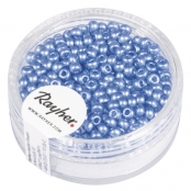Perle rocaille cirée Bleu bavarois 2,6 mm