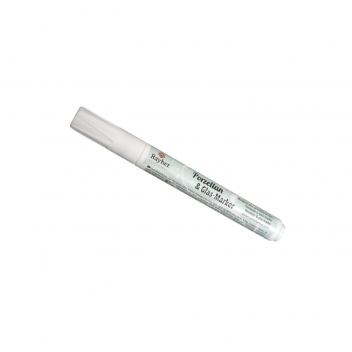 38709102 - 4006166226069 - Rayher - Feutre marqueur porcelaine et verre Blanc - 2