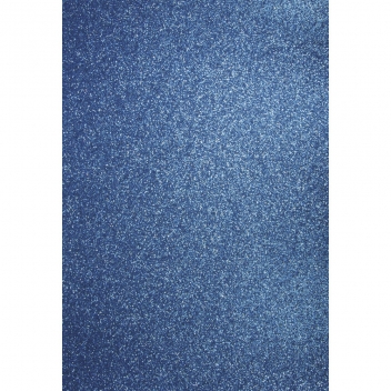 57991374 - 4006166232435 - Rayher - Papier cartonné pailleté A4 Bleu azur - 2