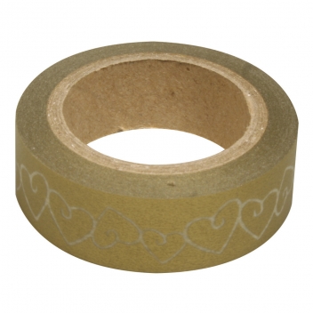 58098616 - 4006166232015 - Rayher - Masking tape 1,5 cm Coeur doré
