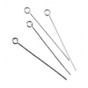 2226821 - 4006166121838 - Rayher - Clou / Tige à oeillet Argenté Ø 0,6 mm x 35mm 15 pièces