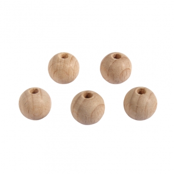 6250500 - 4006166570575 - Rayher - Perle en bois ø  15 mm Boule percée ø  4 mm 15 pièces - 2