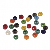 Perle en verre Grand trou Ø 6 mm Assortiment