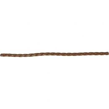8302504 - 4006166732782 - Rayher - Cordon tressé en cuir Idéal pour Bracelet Ø 4mm Brun 1 m