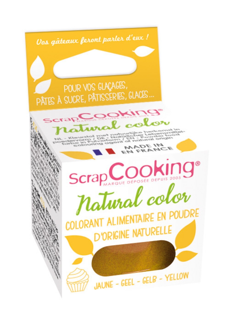 Colorant alimentaire (naturel) Jaune - Scrapcooking référence 4202