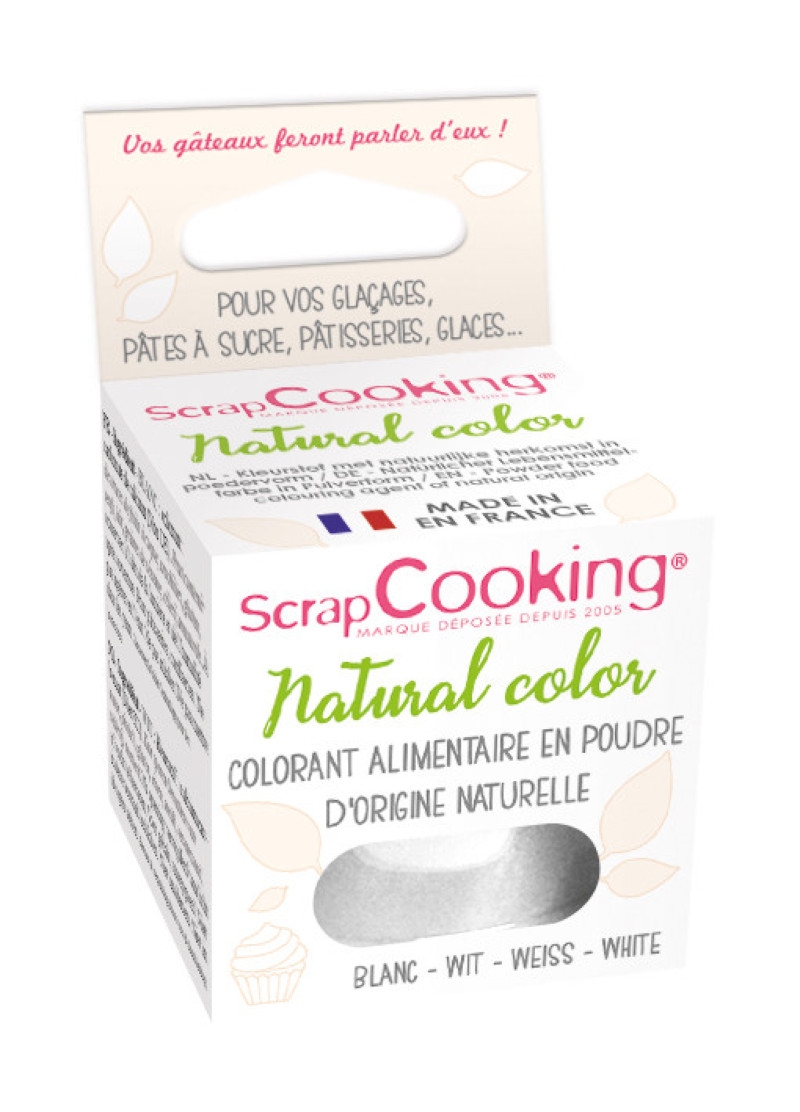 Colorant alimentaire (naturel) Blanc - Scrapcooking référence 4204