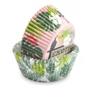 Caissettes cupcake et muffin Tropical 36 pièces
