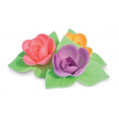 Décos Azyme 8 Mini-Roses Corolles