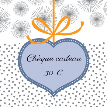 kdo-30 -  - MegaCrea - Chèque cadeau 30 €