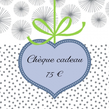kdo-75 -  - MegaCrea - Chèque cadeau 75 €