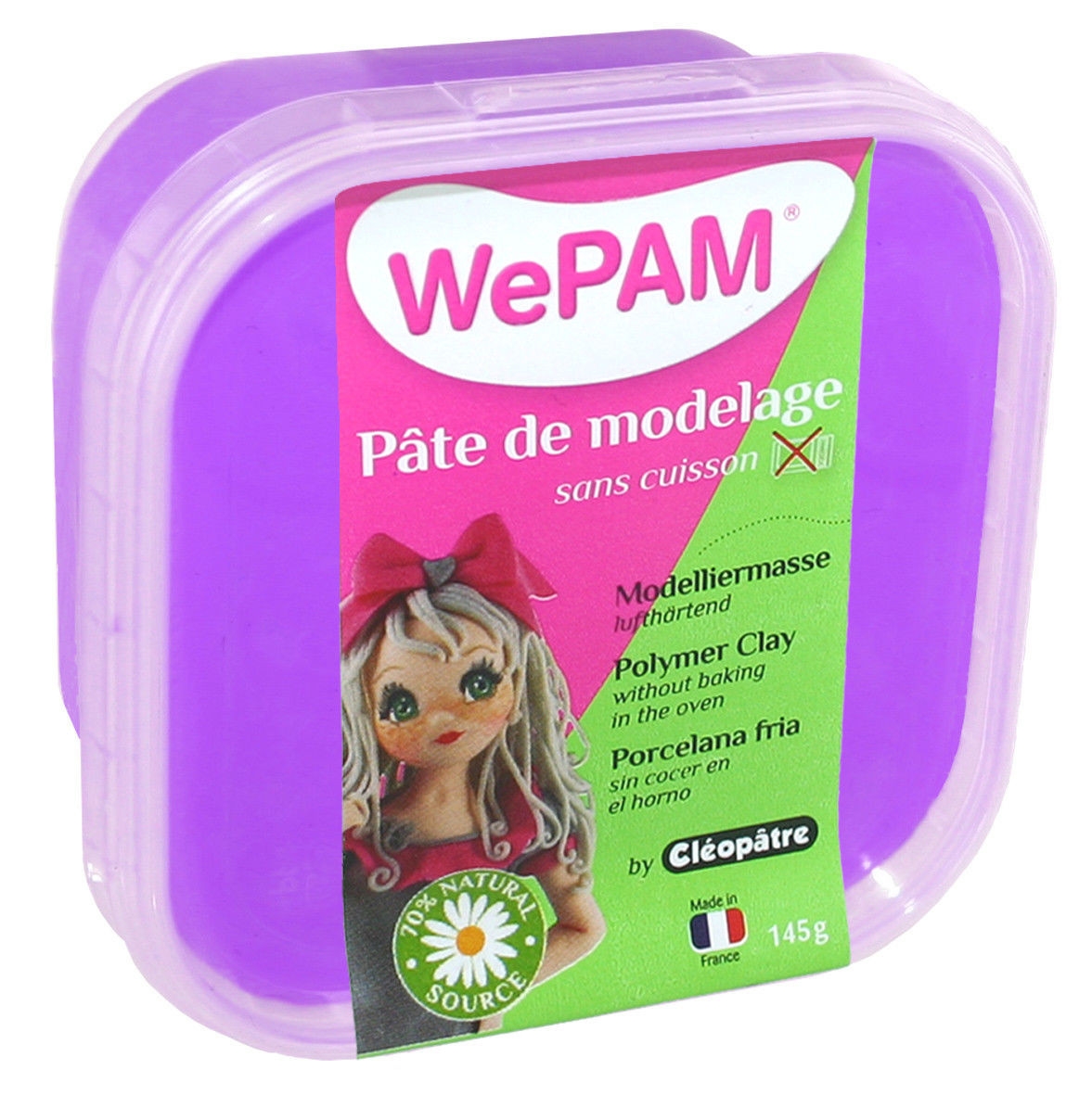 Porcelaine froide à modeler WePam 145 g Violet - WePam ref PFW7278-145