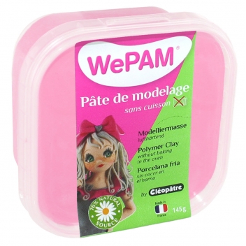 PFW496-145 - 3134725004078 - WePam - Porcelaine froide à modeler WePam 145 g Rose dragée - France