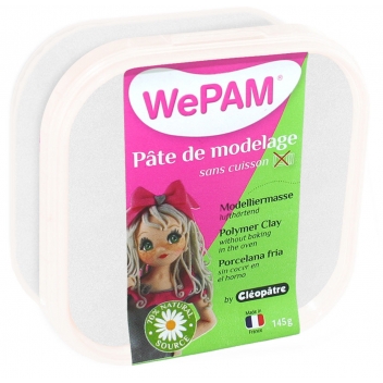 PFWBBBN-145 - 3134725006300 - WePam - Porcelaine froide à modeler WePam 145 g Blanc nacré - France