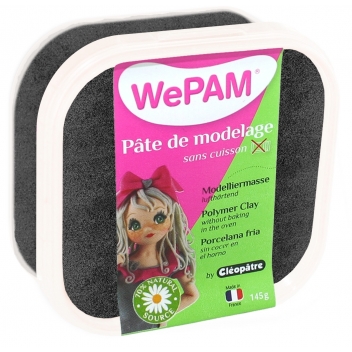 PFWNBLK-145 - 3134725007987 - WePam - Porcelaine froide à modeler WePam 145 g Noir nacré - France