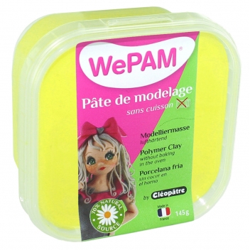 PFW803-145 - 3134725005501 - WePam - Porcelaine froide à modeler WePam 145 g Jaune fluo - France