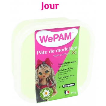 PFWNGG-145 - 3134725008656 - WePam - Porcelaine froide à modeler WePam 145 g Phosphorescent - France