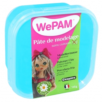 PFW3125-145 - 3134725008649 - WePam - Porcelaine froide à modeler WePam 145 g Turquoise - France