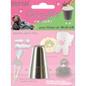 Douille en inox Fausse chantilly pâtes et Imitation cheveux