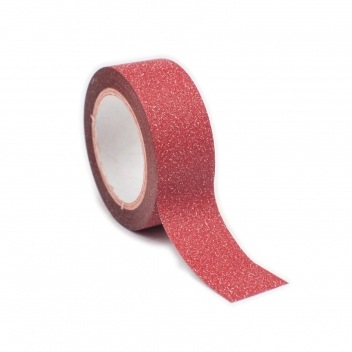 250108 - 3700043025080 - Ammi - Masking Tape pailleté 1,5 cm Rouge