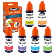 Pigment colorant Color'Resin 6 coul et 2 flacons vides