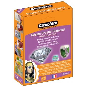 LCC19-360 - 3134725000797 - Cléopâtre - Résine d'inclusion Crystal'Diamond et accessoires 360ml - France - 3