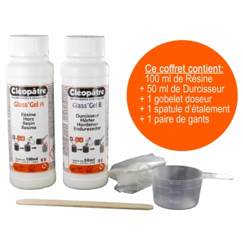 LCC21-150-E1 - 3134725007574 - Cléopâtre - Résine Glass'Lack et accessoires 150 ml - France