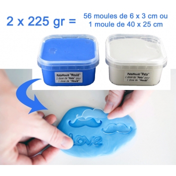 LCC22-450-E1 - 3134725008137 - Cléopâtre - Patamould Création de moule et empreinte 2x225 g - France