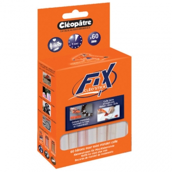 PO60RCT - 3134725006379 - Cléopâtre - Recharge colle universelle en baton pour pistolet 60 pièces