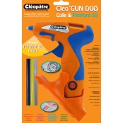 Pistolet Cleo'gun colle & peinture + base + recharges