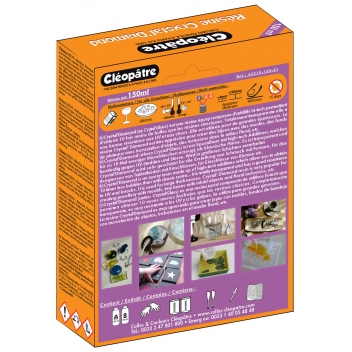 LCC19-150-E1 - 3134725000780 - Cléopâtre - Résine d'inclusion Crystal'Diamond et accessoires 150ml - France