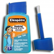 Colle enfant bleu marine 80 g avec pinceau