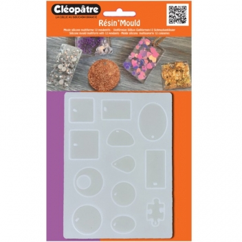 LCC19-M1 - 3134725014299 - Cléopâtre - Moule en silicone translucide pour résine 12 formes - 4