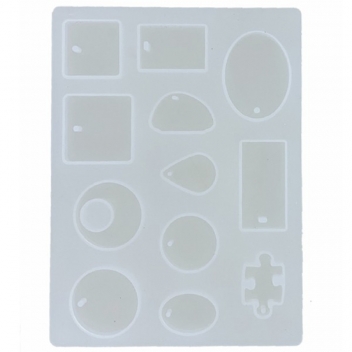 LCC19-M1 - 3134725014299 - Cléopâtre - Moule en silicone translucide pour résine 12 formes