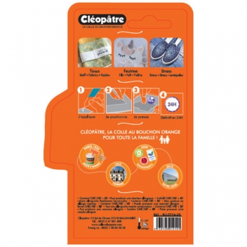 BLLCC16-30 - 3134725012141 - Cléopâtre - Colle textile Cléo’tech 30 g - France