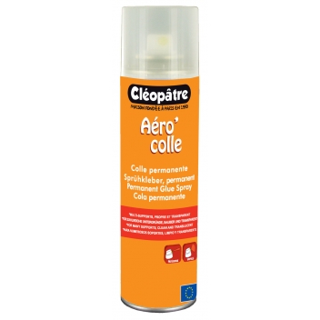 ACP250 - 3134729102503 - Cléopâtre - Colle spray Aéro'colle permanente 250 ml - France - 4