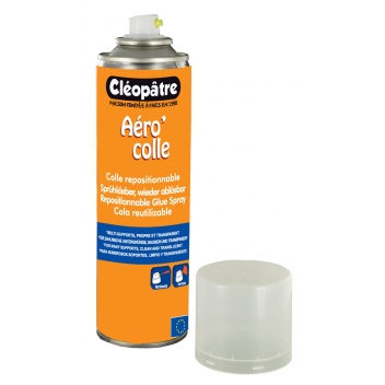 ACR250 - 3134729112502 - Cléopâtre - Colle spray Aéro'colle repositionnable 250 ml - France - 4