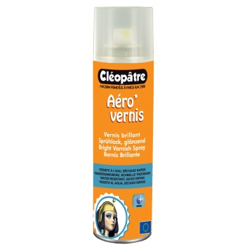 AVB250 - 3134729122501 - Cléopâtre - Spray Aéro'vernis brillant 250 ml - France
