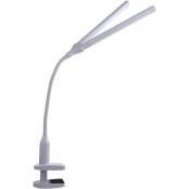 Lampe à pince Duo avec deux têtes lumineuse