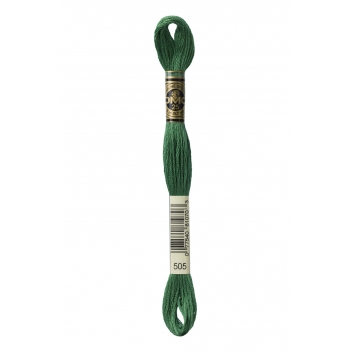 117MC/505 - 0077540810703 - DMC - Fil Mouliné DMC Gold Concept 8M Col. 505 Broderie et Point de Croix - France - 2