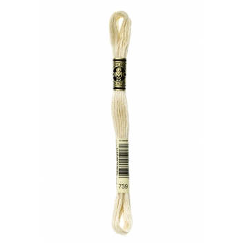 117MC/739 - 0077540052134 - DMC - Fil Mouliné DMC Gold Concept 8M Col. 739 Broderie et Point de Croix - France - 2