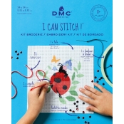 Kit Enfant Broderie Demi Point Coccinelle