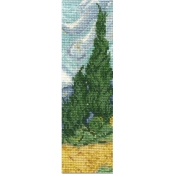 Kit Point de Croix Marque Pages Champs de cyprès de Van Gogh