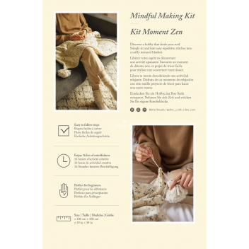 TR104K - 3357995018730 - DMC - Kit Tricot Mindful Making Ma Couverture Cosy - France - 2