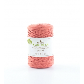 385_15 - 3357995016927 - DMC - Fil Coton Recyclé Eco Vita 4mm 250g Col. 15 orange - 2