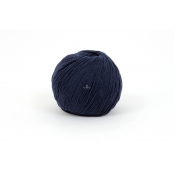 Fil Coton Recyclé Eco Vita 3mm 100g Tricot et Crochet Col. 007 bleu