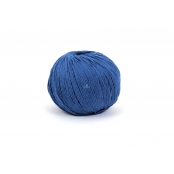 Fil Coton Recyclé Eco Vita 3mm 100g Tricot et Crochet Col. 107 bleu