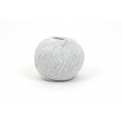 Fil Coton Recyclé Eco Vita 3mm 100g Tricot et Crochet Col. 110 gris