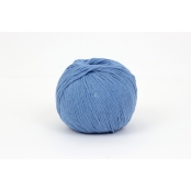 Fil Coton Recyclé Eco Vita 3mm 100g Tricot et Crochet Col. 137 bleu
