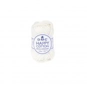 Natura Happy Cotton 3mm 20g Amigurumi et Crochet Col. 761 blanc