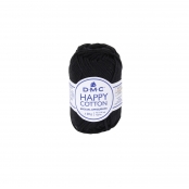 Natura Happy Cotton 3mm 20g Amigurumi et Crochet Col. 775 noir